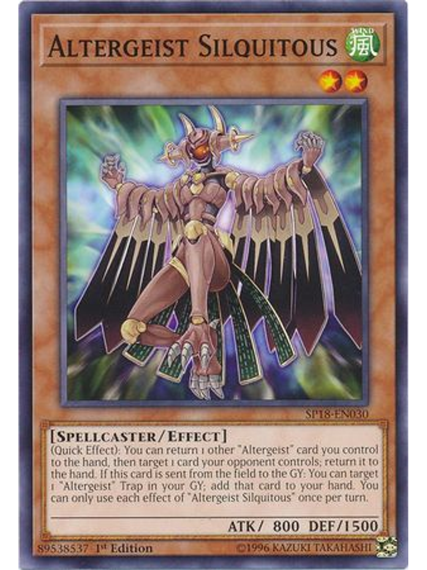 Altergeist Silquitous - SP18-EN030 - Common 1st Edition 1