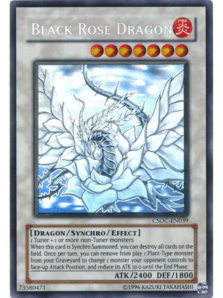 Black Rose Dragon - CSOC-EN039 - Ghost Rare Unlimited 1