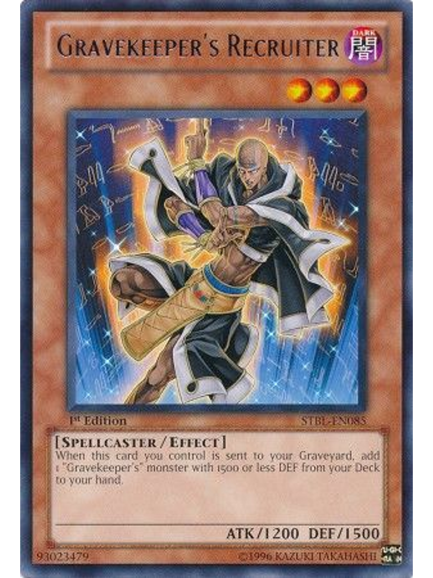 Gravekeeper's Recruiter - STBL-EN085 - Rare 1st Edition 1