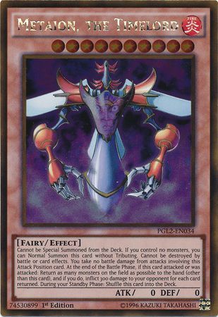 Metaion, the Timelord - PGL2-EN034 - Gold Rare 1st Edition