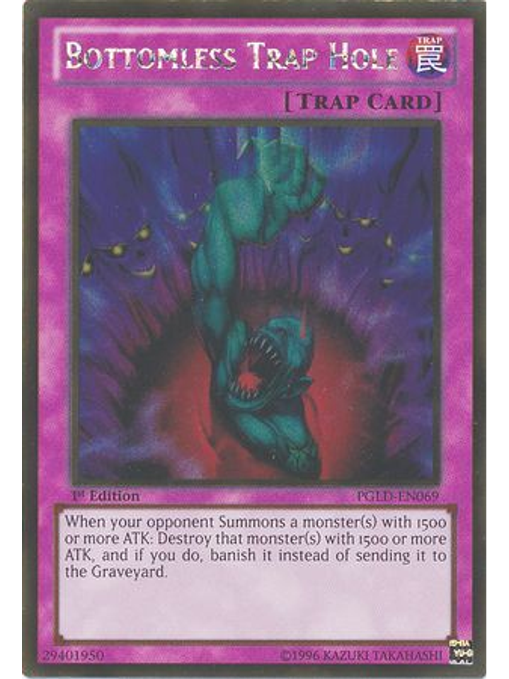 Bottomless Trap Hole - PGLD-EN069 - Gold Rare 1st Edition 1