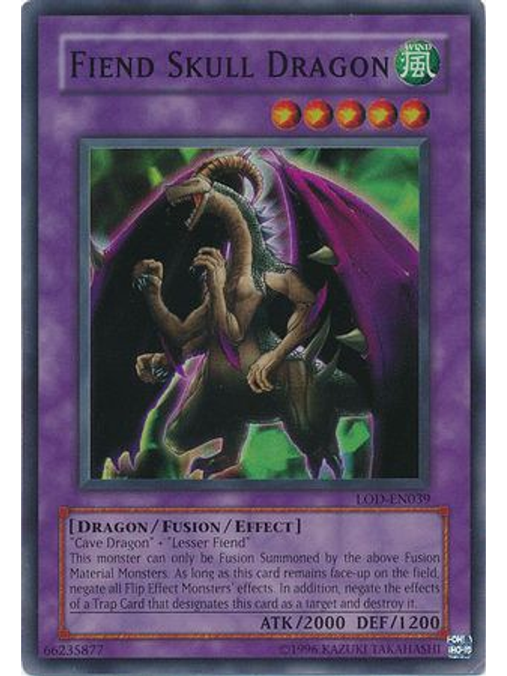 Fiend Skull Dragon - LOD-039 - Super Rare Unlimited 1