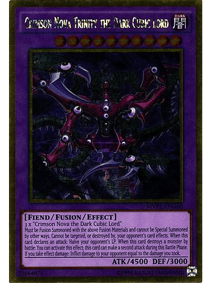 Crimson Nova Trinity the Dark Cubic Lord - MVP1-ENG40 - Gold Rare Unlimited