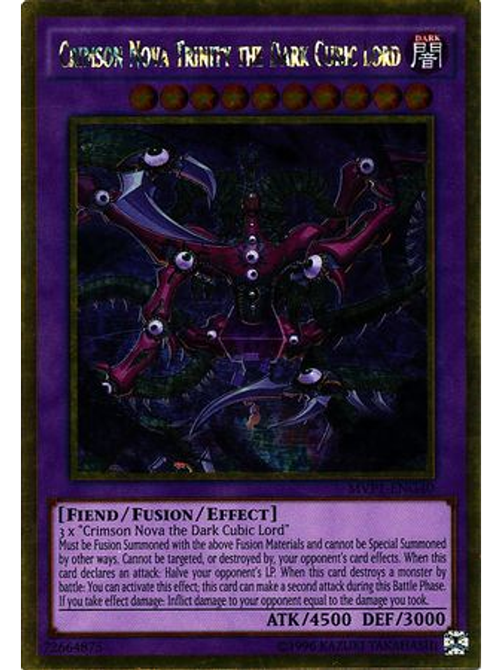 Crimson Nova Trinity the Dark Cubic Lord - MVP1-ENG40 - Gold Rare Unlimited 1