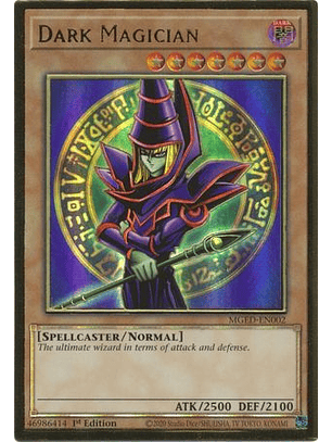 Dark Magician - MGED-EN002 - Premium Gold Rare 1st Edition