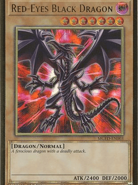 Red-Eyes Black Dragon - MGED-EN003 - Premium Gold Rare 1st Edition