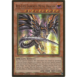 Red-Eyes Darkness Metal Dragon (alternate art) - MGED-EN009 - Gold Rare 1st Edition