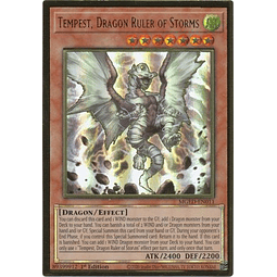 Tempest, Dragon Ruler of Storms - MGED-EN011 - Premium Gold Rare 1st Edition
