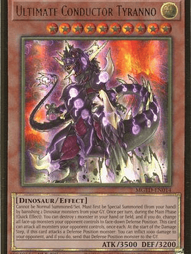 Ultimate Conductor Tyranno - MGED-EN014 - Premium Gold Rare 1st Edition