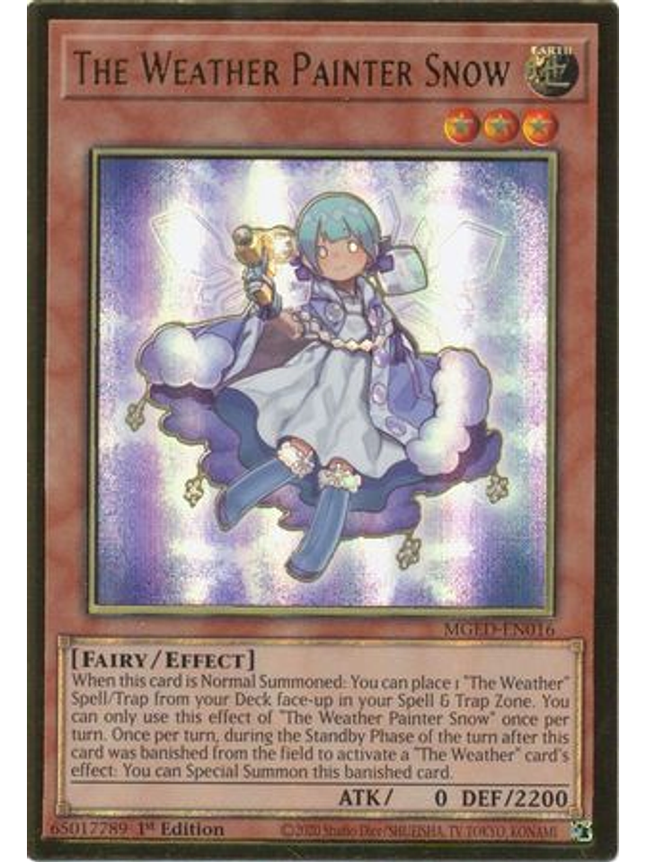 The Weather Painter Snow - MGED-EN016 - Premium Gold Rare 1st Edition 1