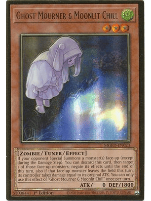 Ghost Mourner & Moonlit Chill (alternate art) - MGED-EN023 - Gold Rare 1st Edition