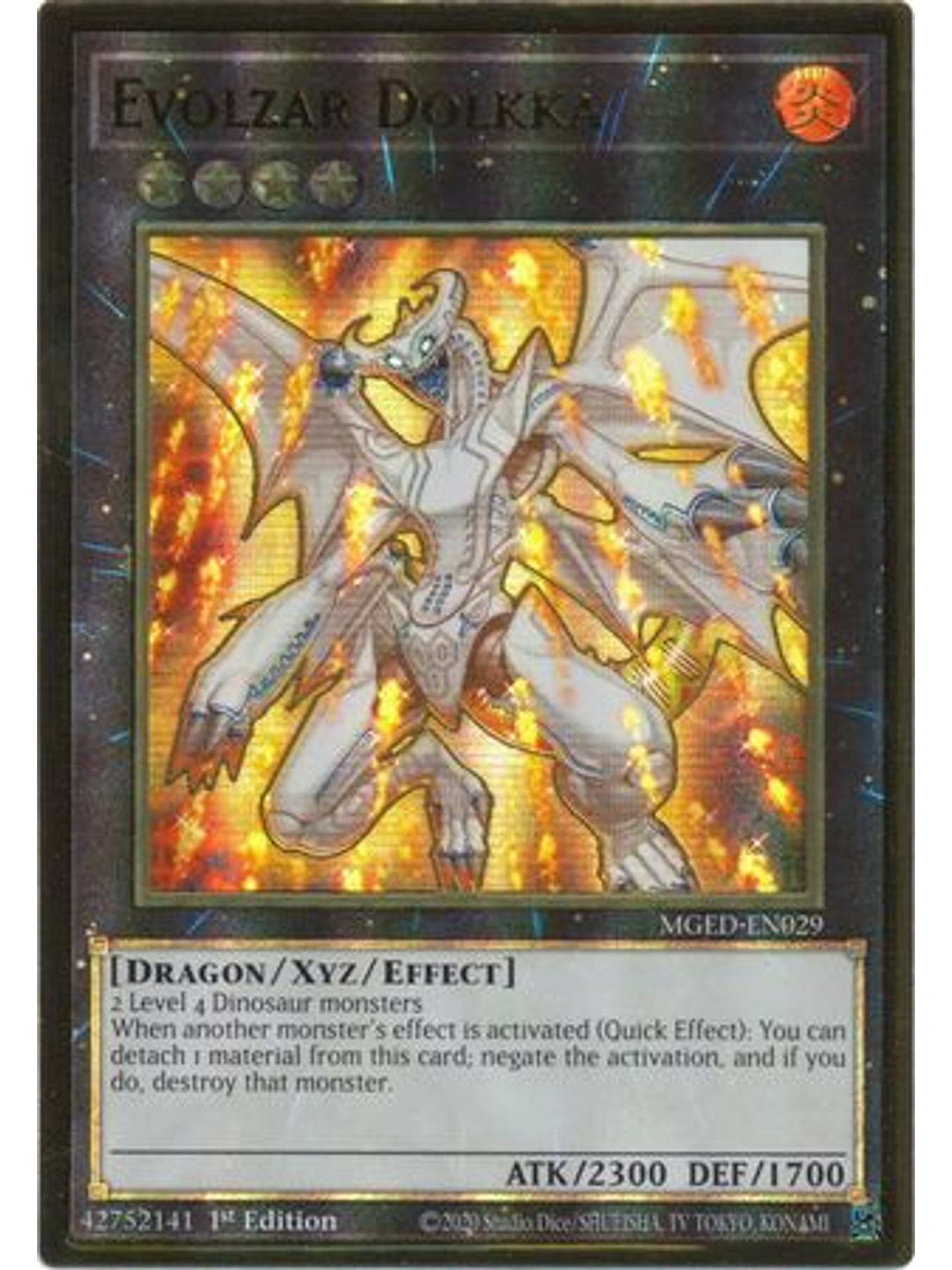 Evolzar Dolkka - MGED-EN029 - Premium Gold Rare 1st Edition 1