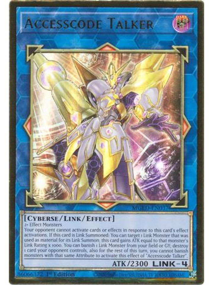 Accesscode Talker - MGED-EN037 - Premium Gold Rare 1st Edition 1