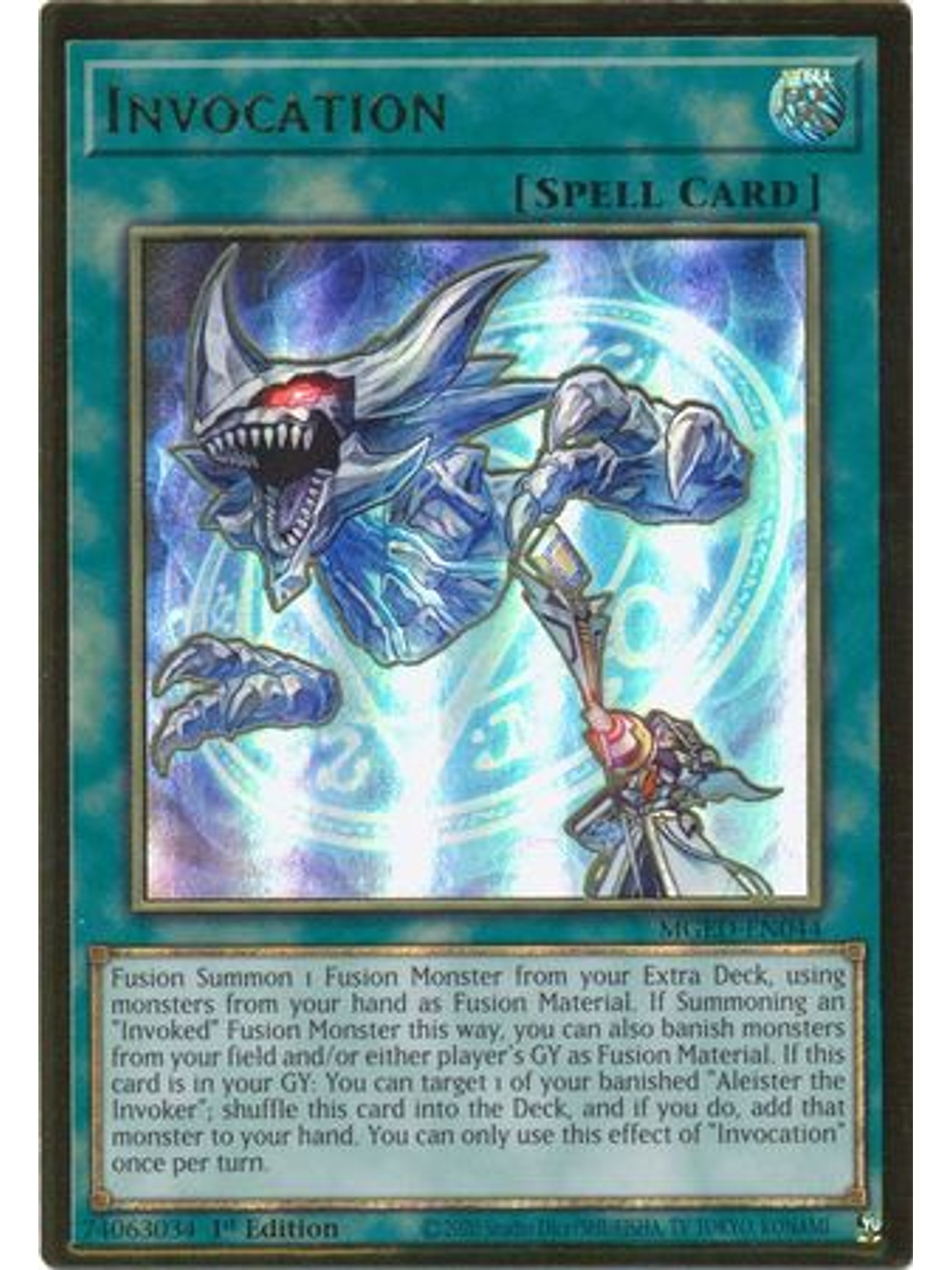 Invocation - MGED-EN044 - Premium Gold Rare 1st Edition 1