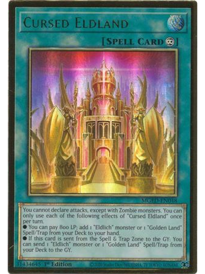 Cursed Eldland - MGED-EN048 - Premium Gold Rare 1st Edition 1