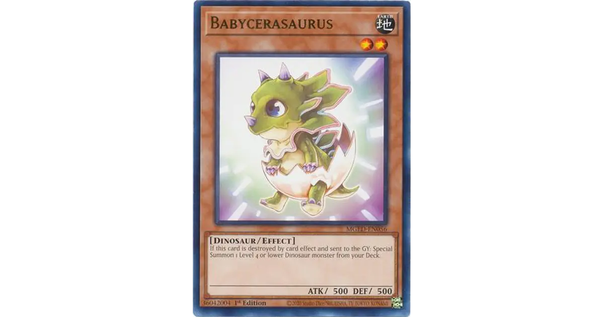 Yugioh! Babycerasaurus - Ra04 (platinum Rare) Babycerasaurus Inglés
