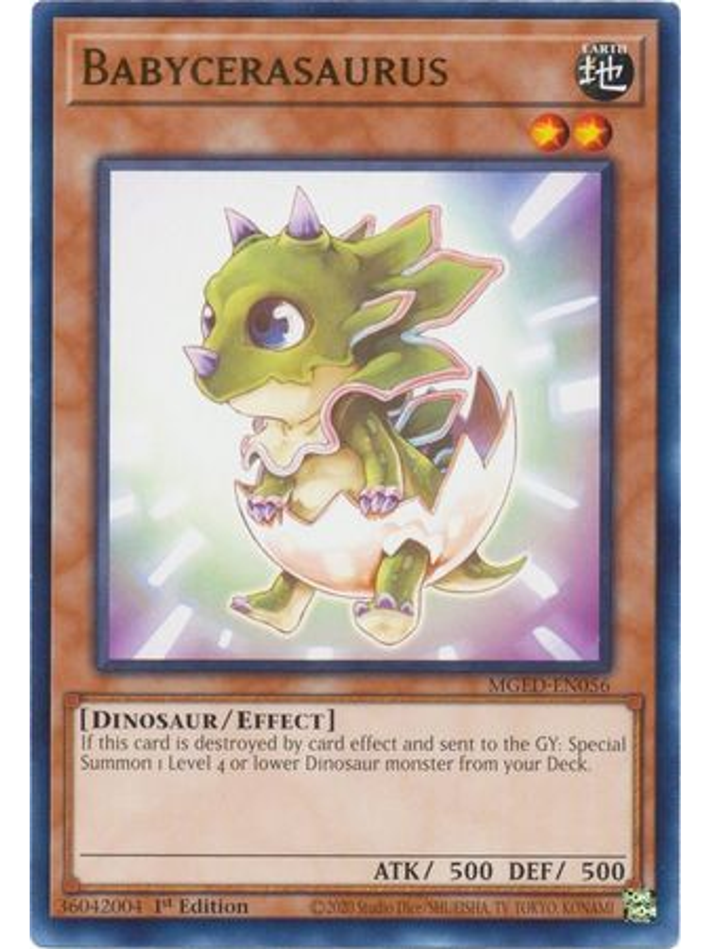 Babycerasaurus - MGED-EN056 - Rare 1st Edition 1