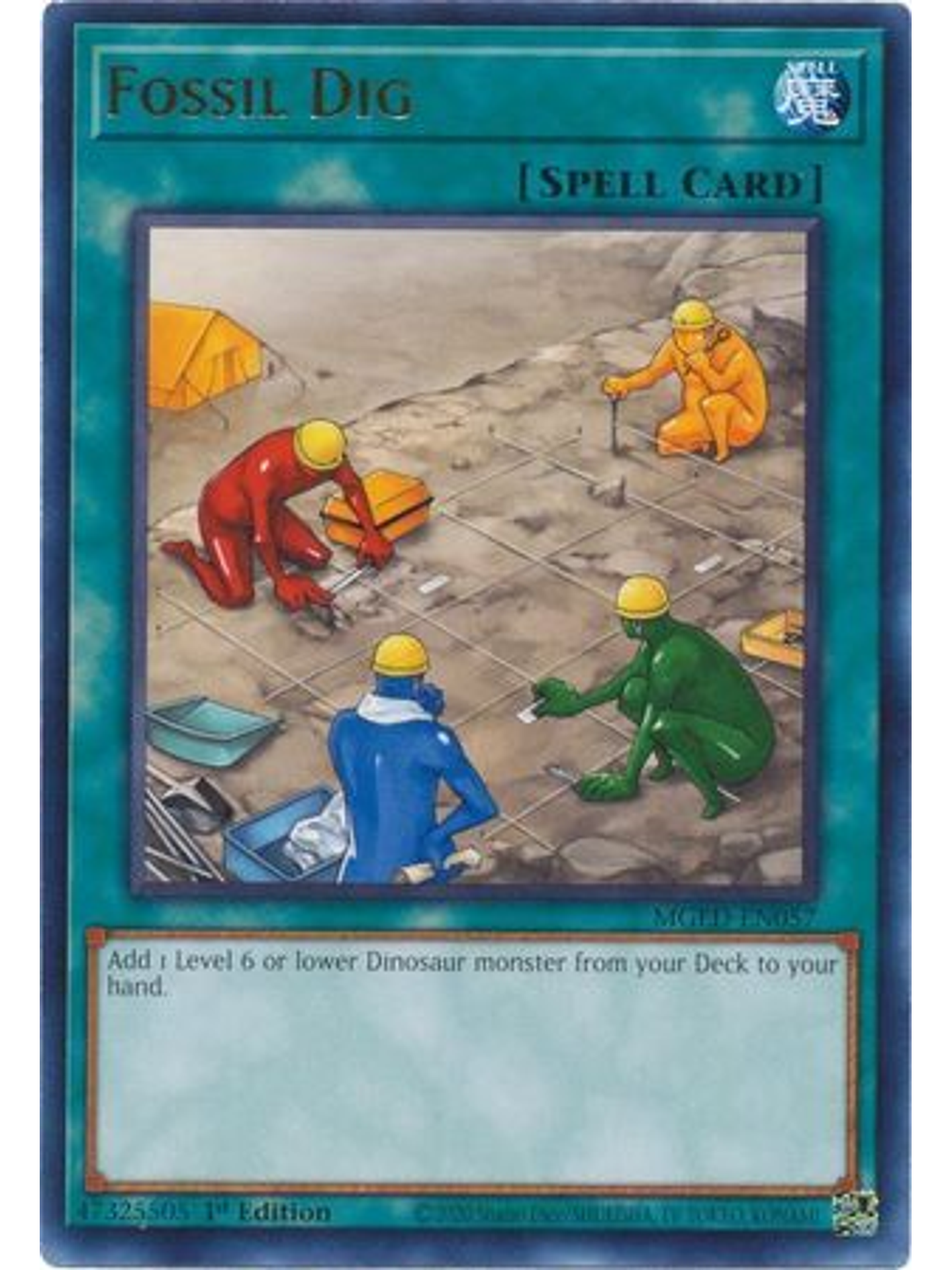 Fossil Dig - MGED-EN057 - Rare 1st Edition 1
