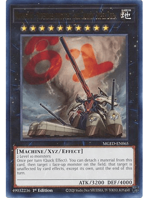 Number 81: Superdreadnought Rail Cannon Super Dora - MGED-EN065 - Rare 1st Edition