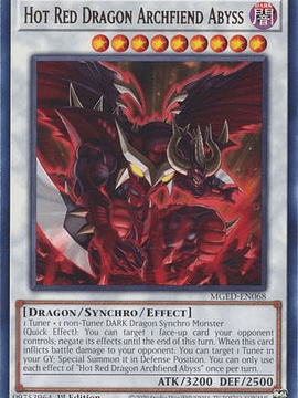 Hot Red Dragon Archfiend Abyss - MGED-EN068 - Rare 1st Edition