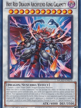 Hot Red Dragon Archfiend King Calamity - MGED-EN070 - Rare 1st Edition