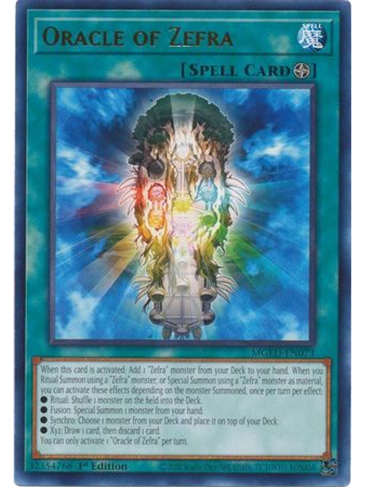 Oracle of Zefra - MGED-EN073 - Rare 1st Edition 1