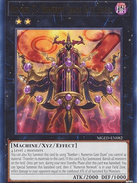 Number C1: Numeron Chaos Gate Sunya - MGED-EN082 - Rare 1st Edition