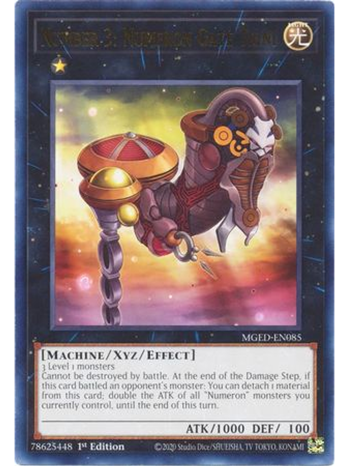 Number 3: Numeron Gate Trini - MGED-EN085 - Rare 1st Edition 1