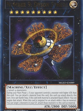 Number 9: Dyson Sphere - MGED-EN089 - Rare 1st Edition