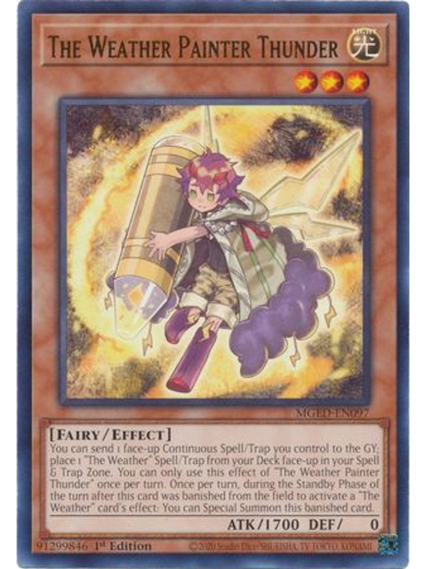 The Weather Painter Thunder - MGED-EN097 - Rare 1st Edition 1