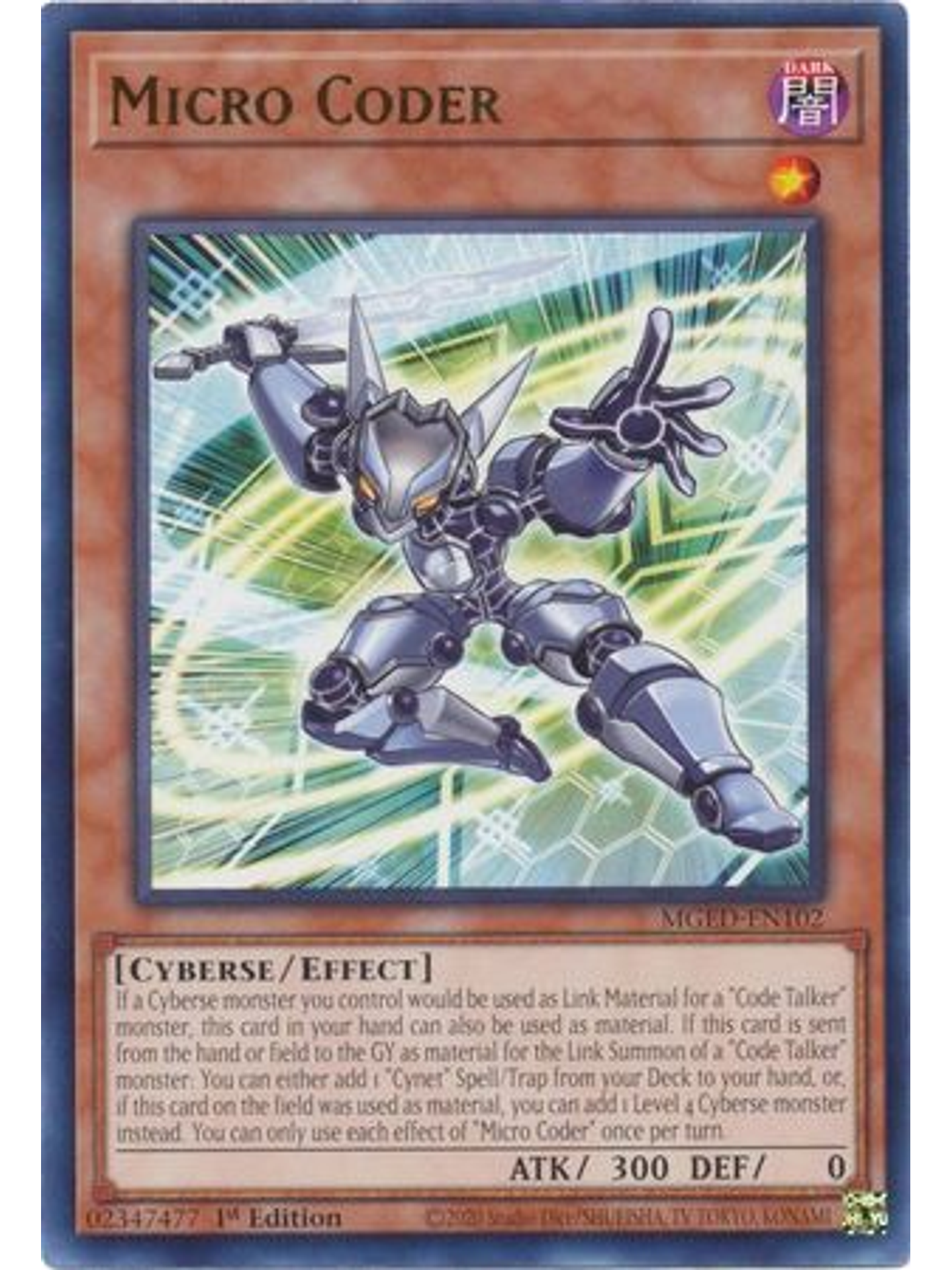 Micro Coder - MGED-EN102 - Rare 1st Edition 1