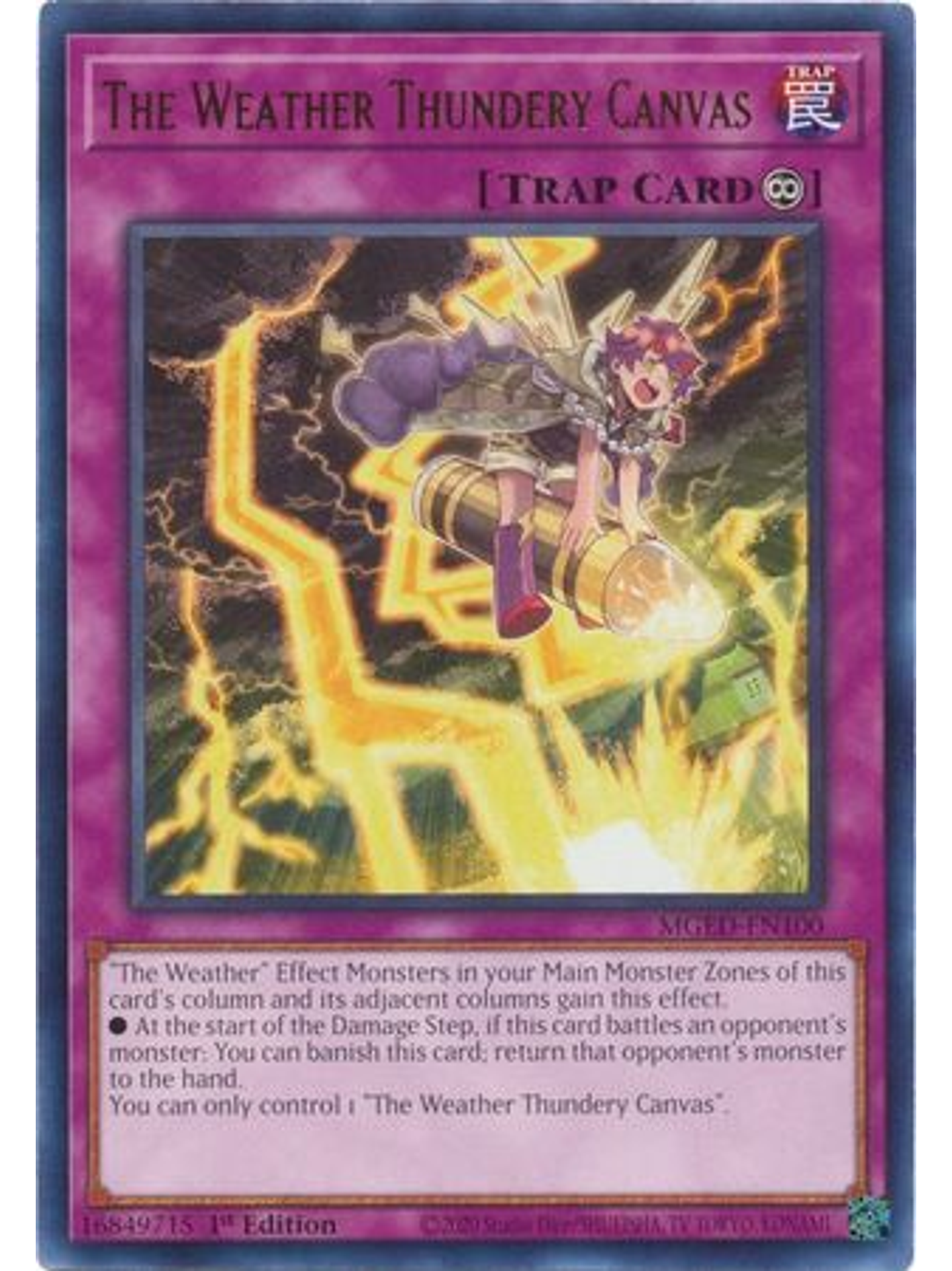 The Weather Thundery Canvas - MGED-EN100 - Rare 1st Edition 1
