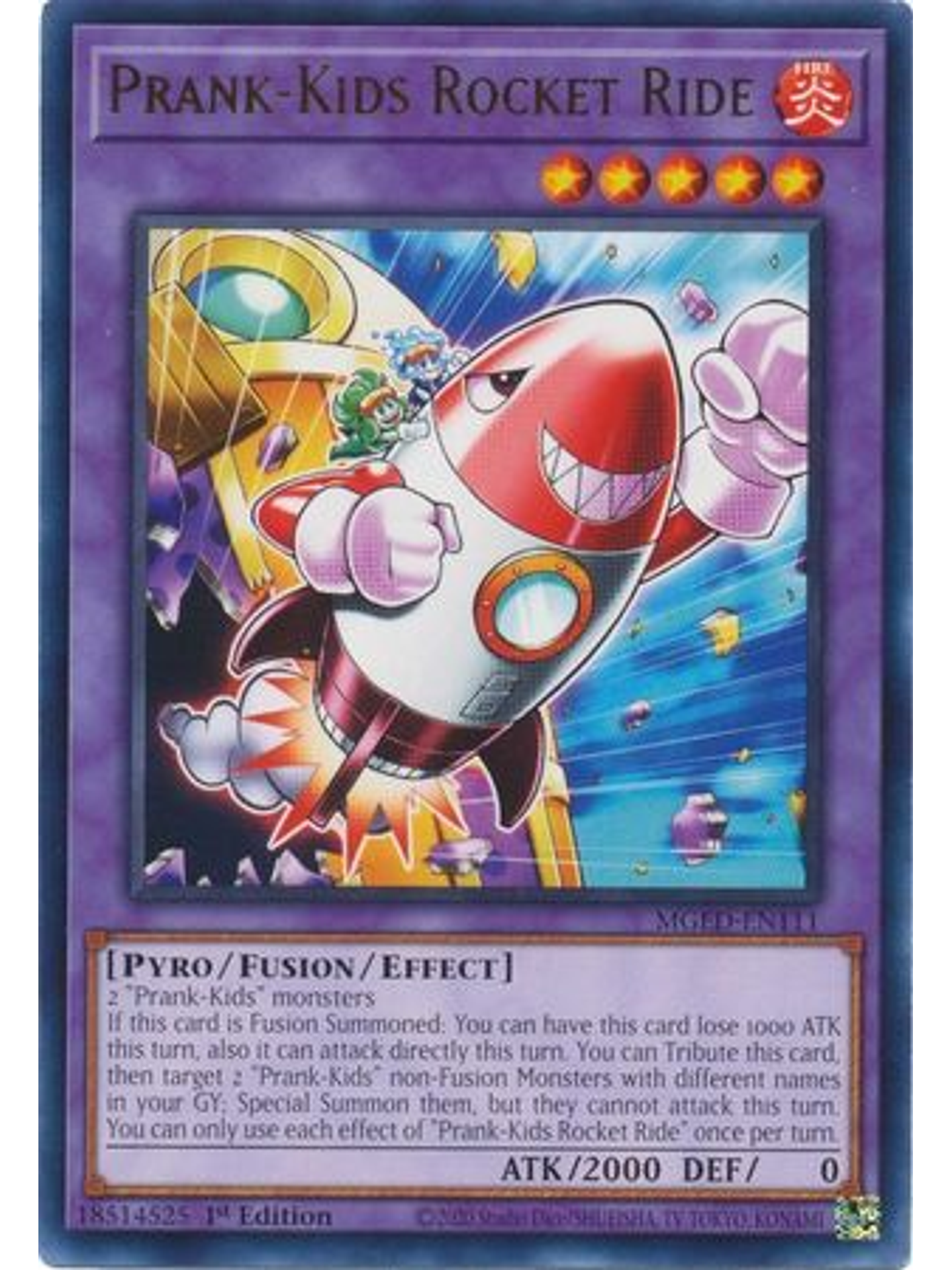 Prank-Kids Rocket Ride - MGED-EN111 - Rare 1st Edition 1