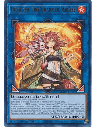 Hiita the Fire Charmer, Ablaze - MGED-EN119 - Rare 1st Edition