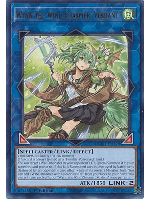 Wynn the Wind Charmer, Verdant - MGED-EN120 - Rare 1st Edition