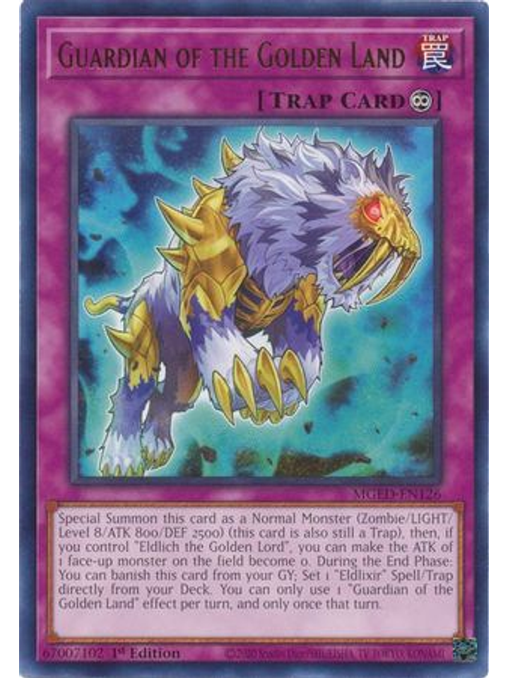 Guardian of the Golden Land - MGED-EN126 - Rare 1st Edition 1