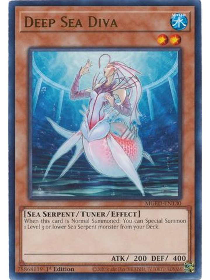 Deep Sea Diva - MGED-EN130 - Rare 1st Edition 1