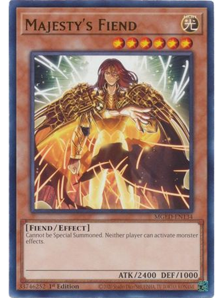Majesty's Fiend - MGED-EN134 - Rare 1st Edition 1