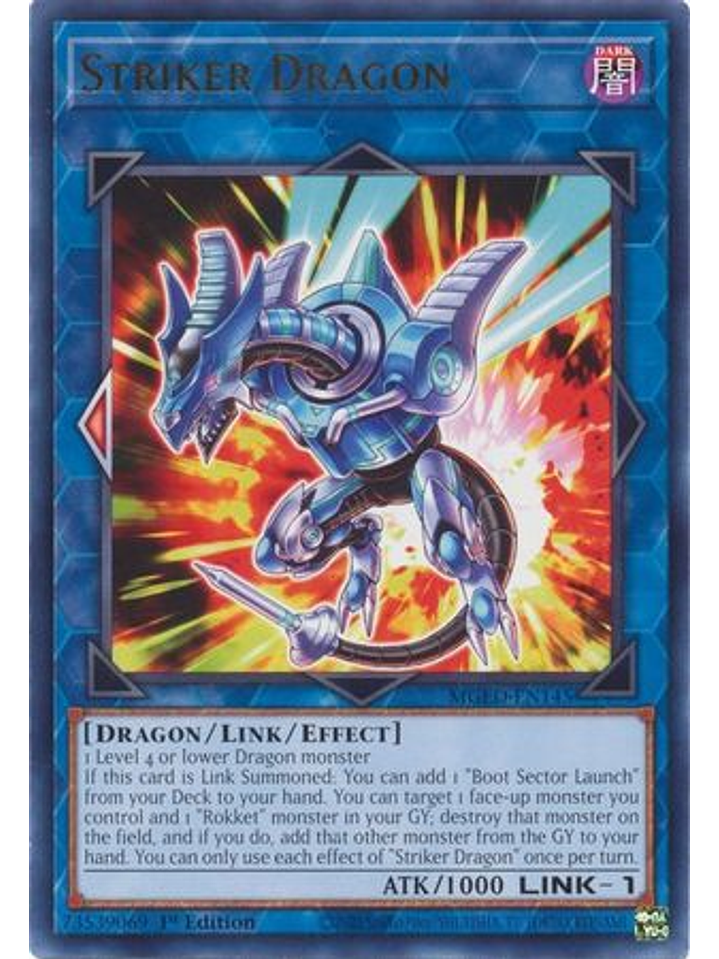 Striker Dragon - MGED-EN145 - Rare 1st Edition 1