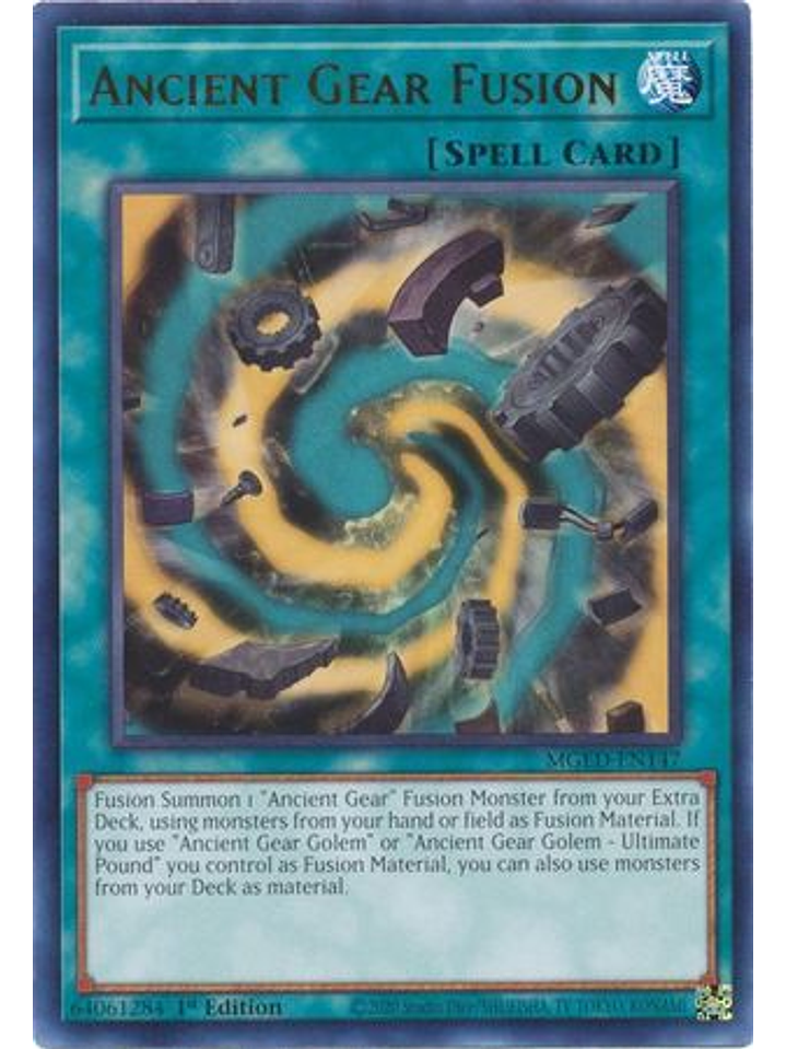 Ancient Gear Fusion - MGED-EN147 - Rare 1st Edition 1