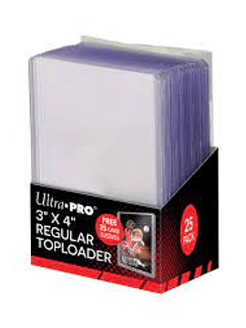  Topload Sleeve: 3x4 Clear Light (x25) con protectores (x25)