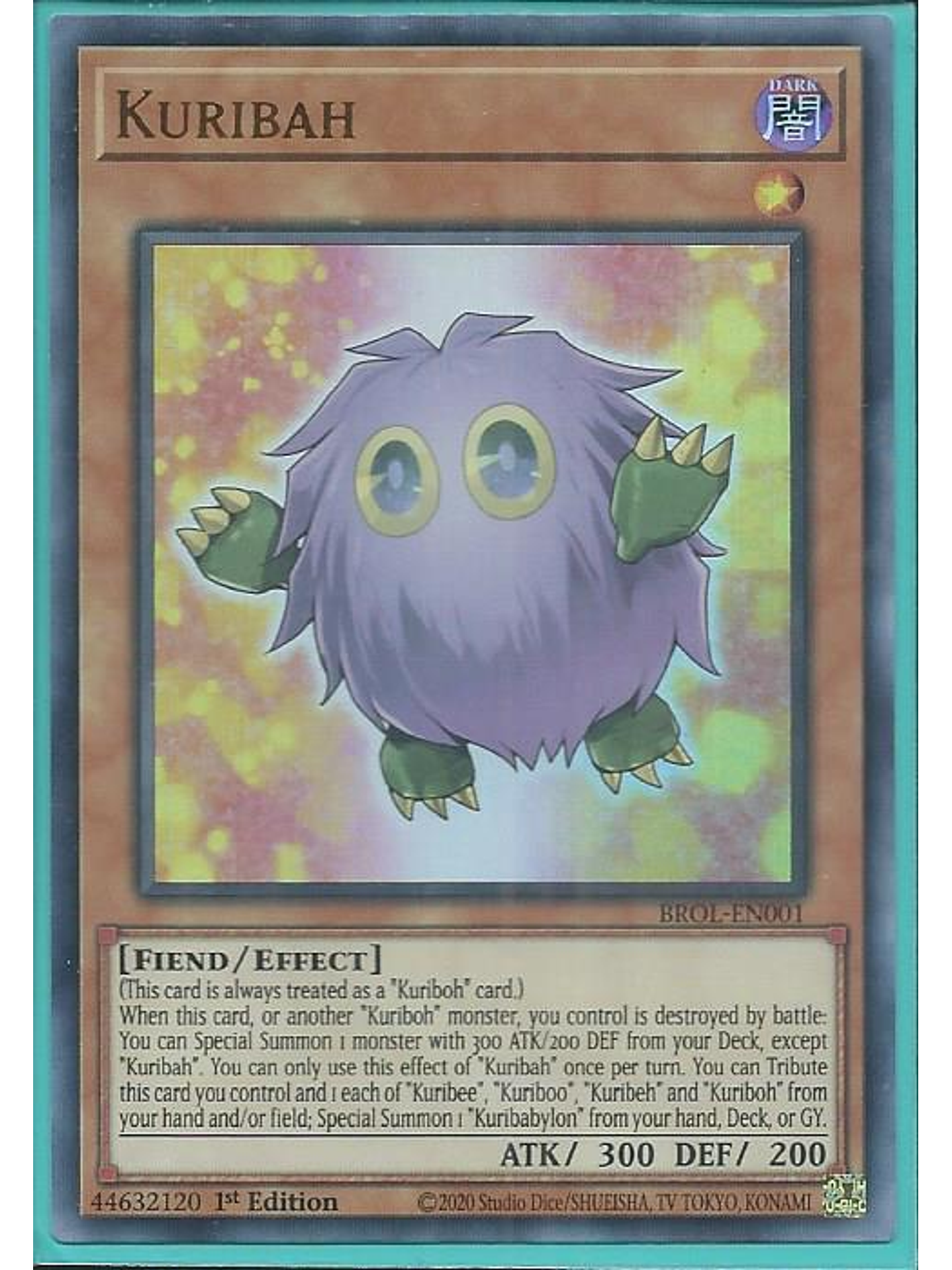 Kuribah - BROL-EN001 - Ultra Rare 1st Edition 1