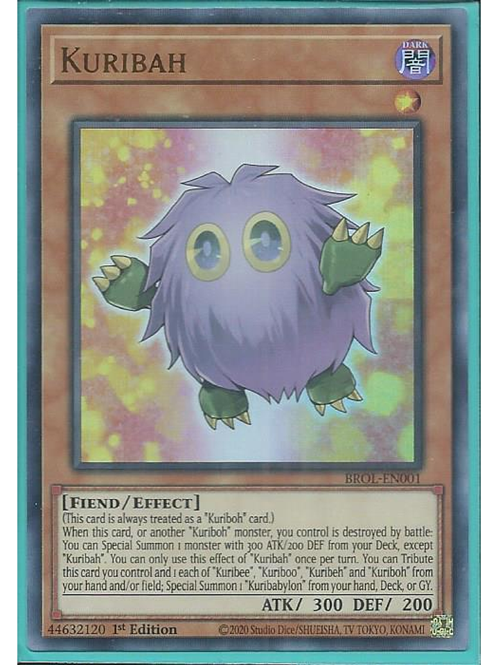 Kuribah - BROL-EN001 - Ultra Rare 1st Edition 1