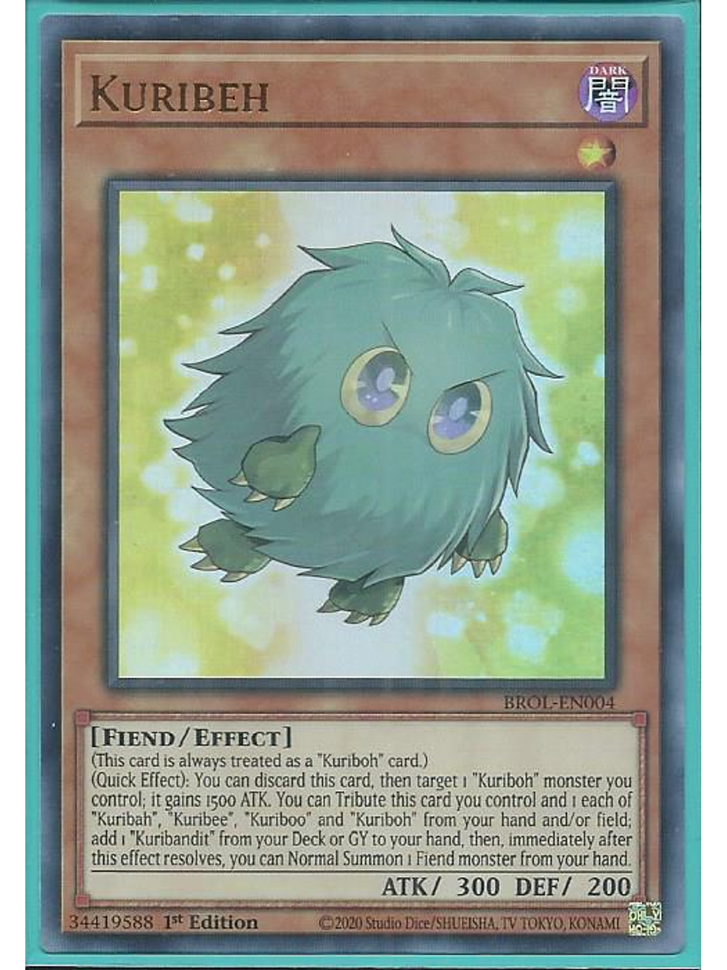Kuribeh - BROL-EN004 - Ultra Rare 1st Edition 1