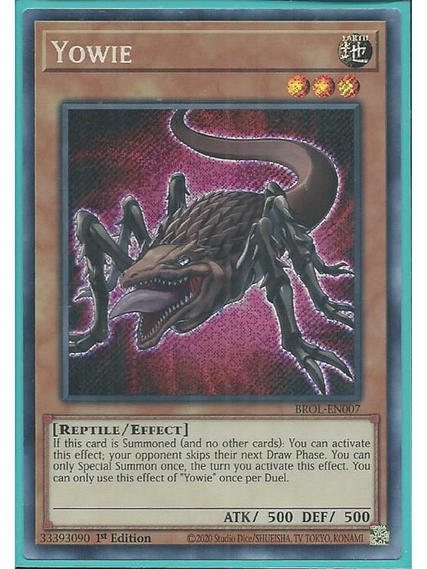 Yowie - BROL-EN007 - Secret Rare 1st Edition 1