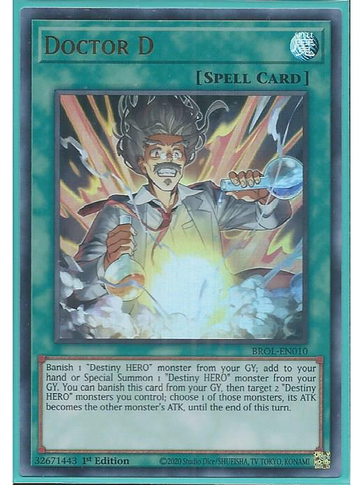 Doctor D - BROL-EN010 - Ultra Rare 1st Edition 1