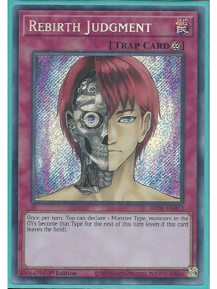 Rebirth Judgment - BROL-EN012 - Secret Rare 1st Edition 1