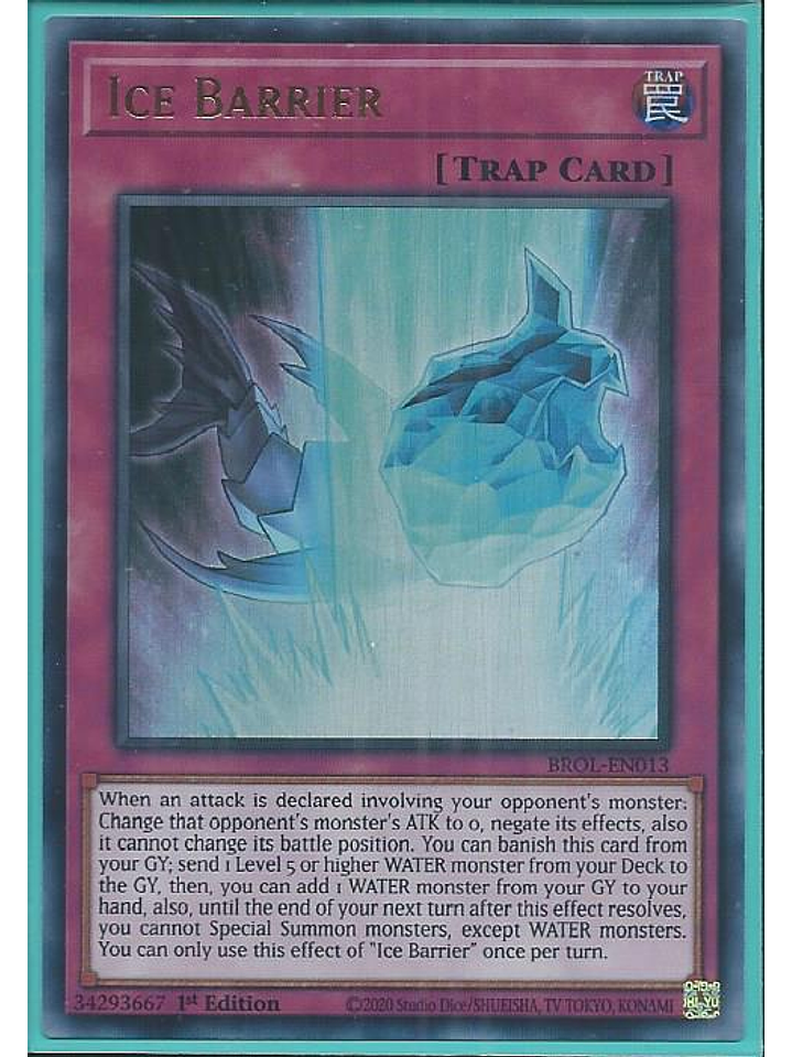 Ice Barrier - BROL-EN013 - Ultra Rare 1st Edition 1