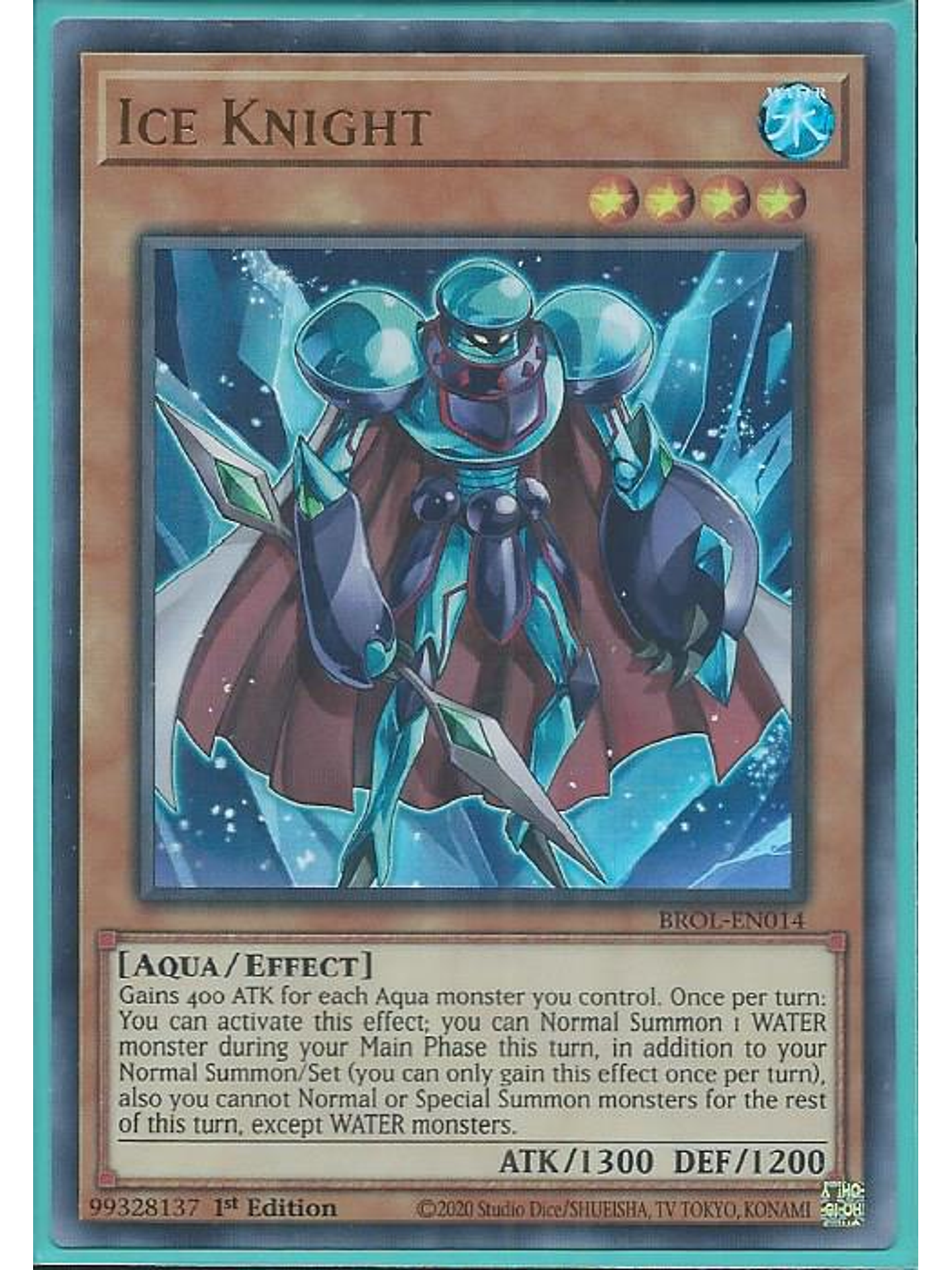 Ice Knight - BROL-EN014 - Ultra Rare 1st Edition 1