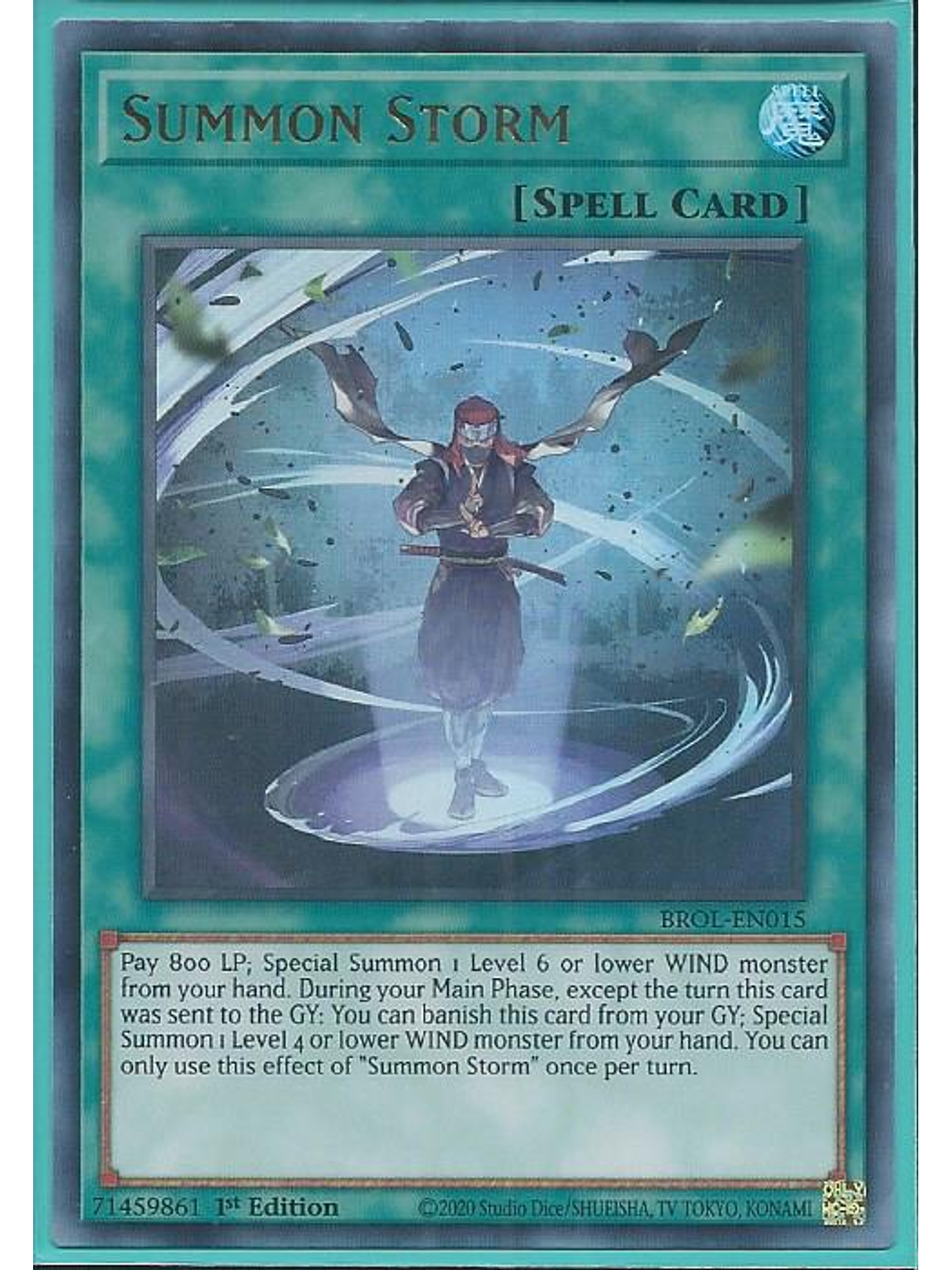 Summon Storm - BROL-EN015 - Ultra Rare 1st Edition 1